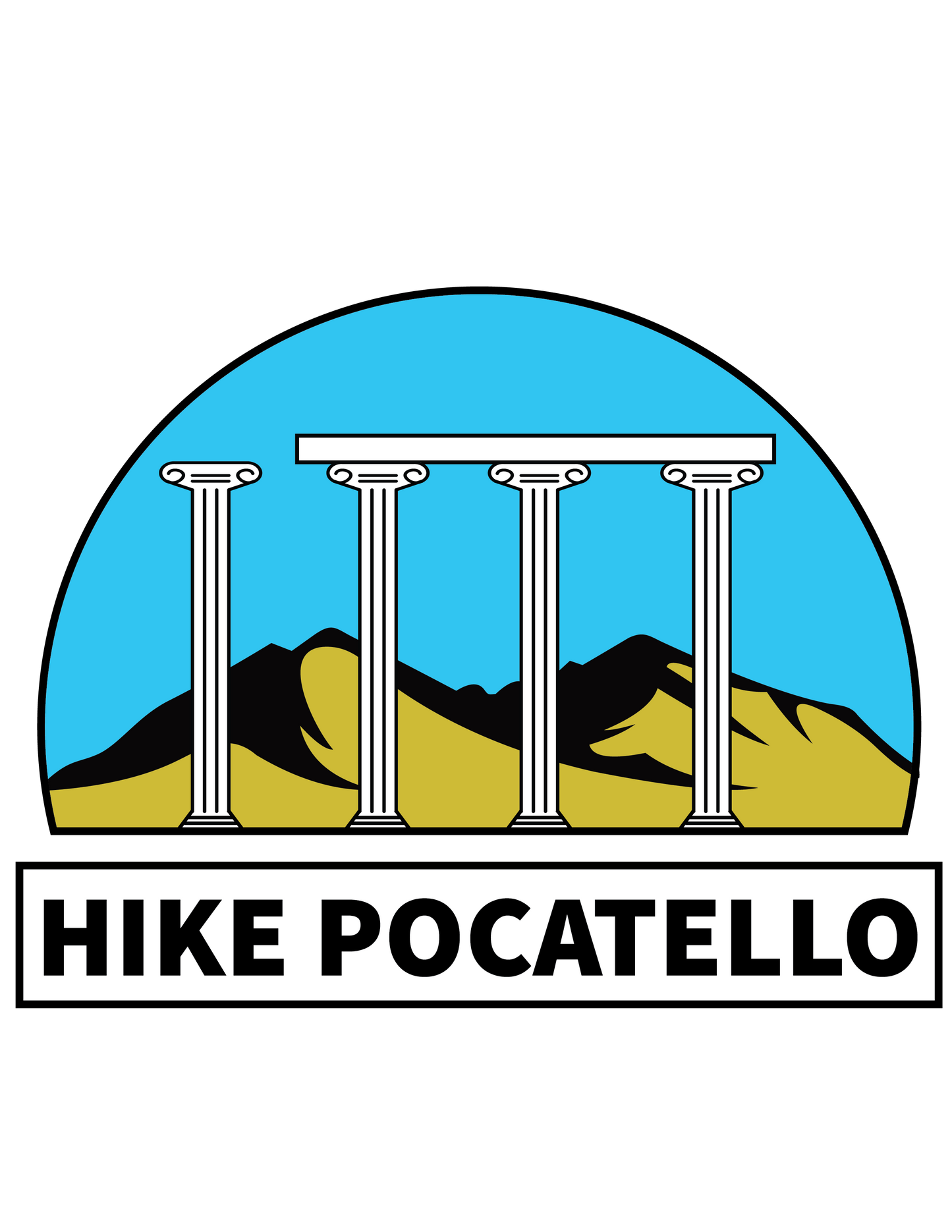 Hike Pocatello Stickers - Set of 4 Unique Stickers