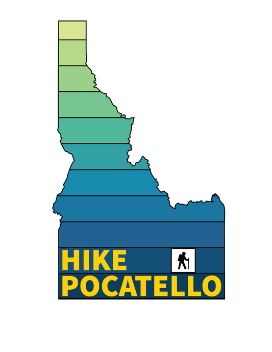 Hike Pocatello Stickers - Set of 4 Unique Stickers